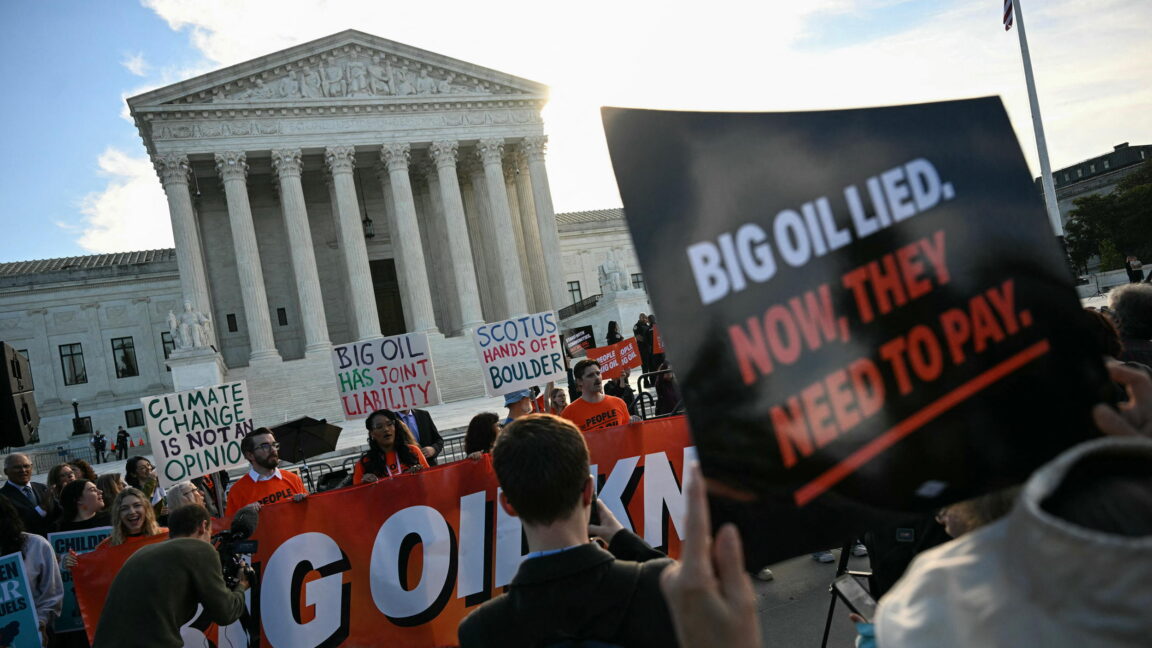 Supreme Court hears Exxon and Suncor bid to halt Boulder climate lawsuit