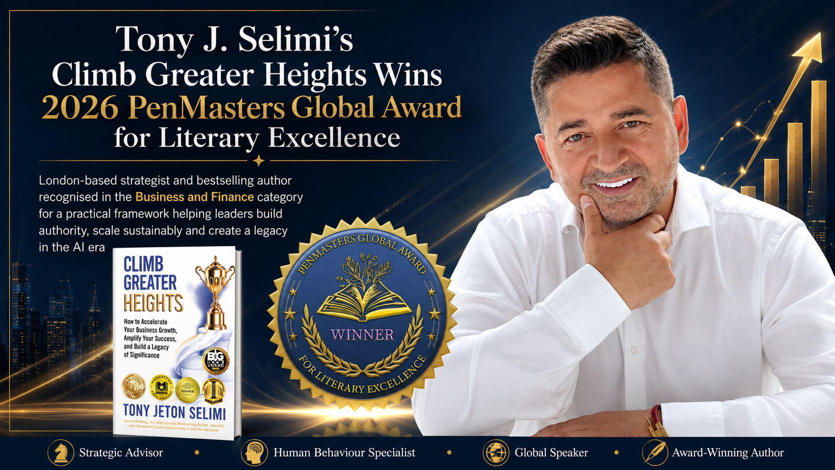 Tony Selimi PenMasters award announced for business-growth book